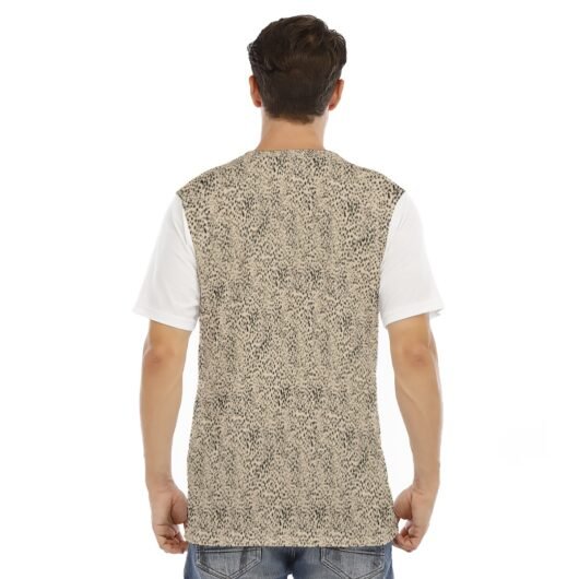 Leopard Men's Short Sleeve T-shirt With Chest Pocket - Image 4