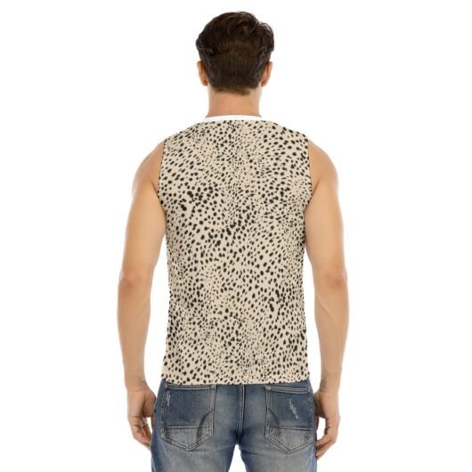 RegalSuave Men's White V-Neck Tank Top - Image 4