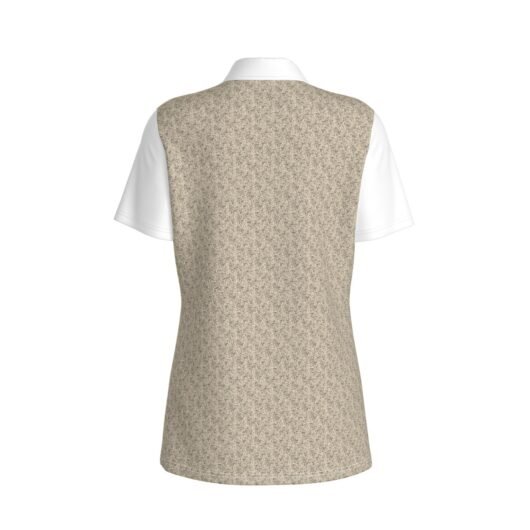 Women's Polo Collar Jersey White Sleeves - Image 7