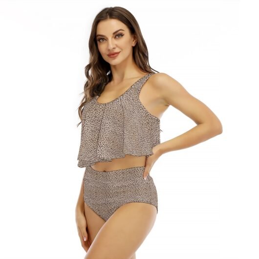 Women's Ruffled Vest Bikini Swimsuit - Image 3