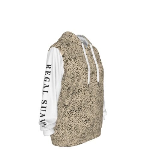 Unisex Pullover White Sleeves Cotton Hoodie - Image 3