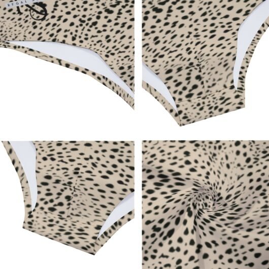 Men's Triangle Leopard Swim Trunks - Image 7