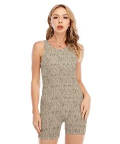 Leopard Print Women's Sleeveless One-piece Swimsuit