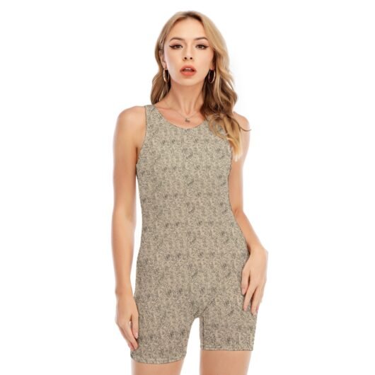 Leopard Print Women's Sleeveless One-piece Swimsuit