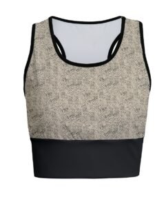 Women's Sports Bra With Black Hem
