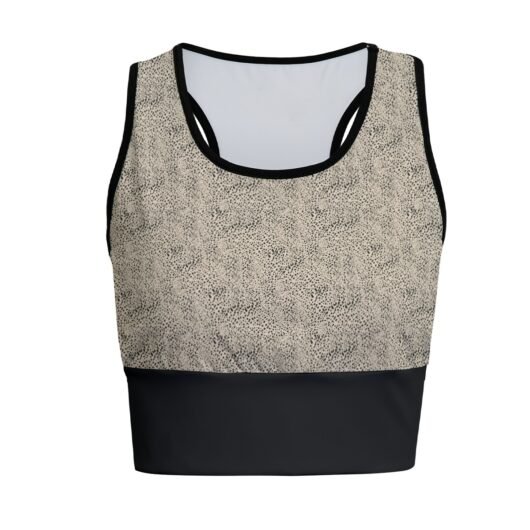 Women's Sports Bra With Black Hem