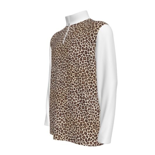 Men's Sports Collar Jersey With White Long Sleeves - Image 4