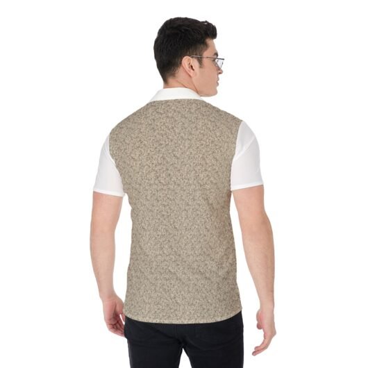 Men's Leopard Print Shirt White Sleeves - Image 4