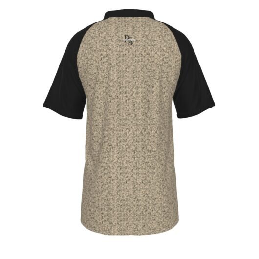 Men's Polo Shirt With Black Sleeves Leopard - Image 2