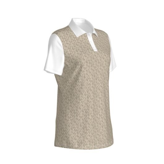 Women's Polo Collar Jersey White Sleeves - Image 5
