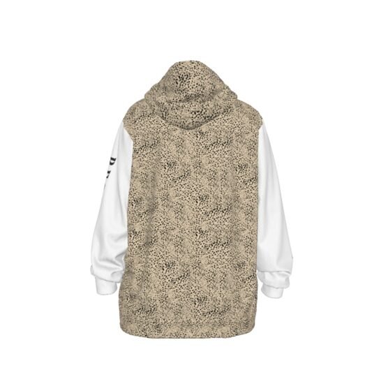 Unisex Pullover White Sleeves Cotton Hoodie - Image 2