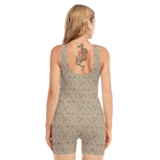 Leopard Print Women's Sleeveless One-piece Swimsuit - Image 4