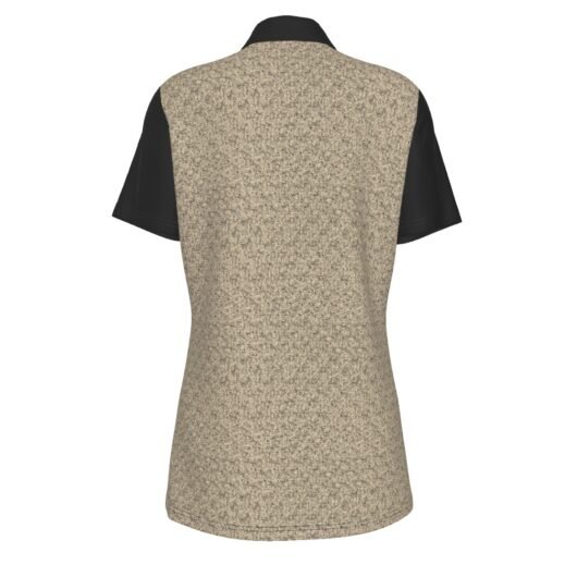 Women's Polo Collar Jersey With Black Sleeves - Image 2