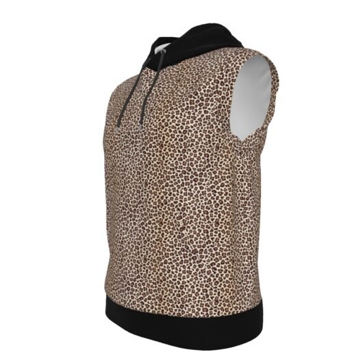 Unisex Hooded Vest With Black Hood - Image 4