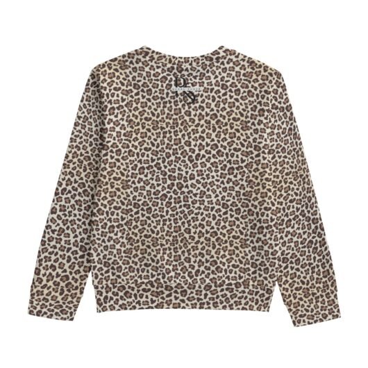 Kids Round Neck Cotton Leopard Sweatshirt - Image 2