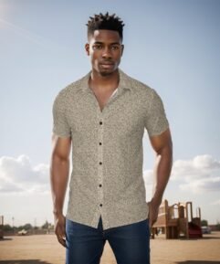 Regal Suave Men's Leopard Print Shirt