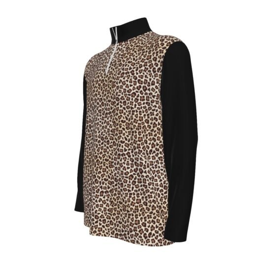 Men's Sports Collar Jersey With Black Long Sleeves - Image 4