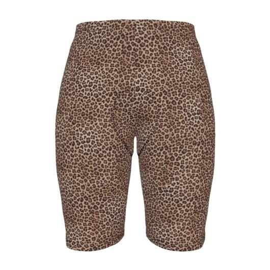Leopard Print Men's Cycling Biker Shorts with moisture-wicking fabric