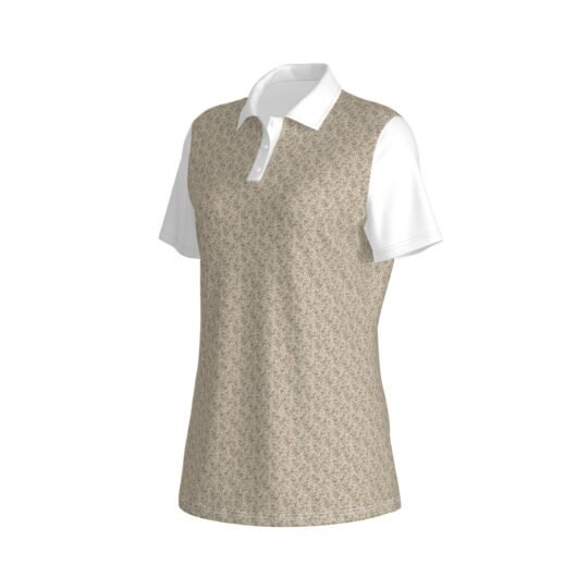 Women's Polo Collar Jersey White Sleeves - Image 3