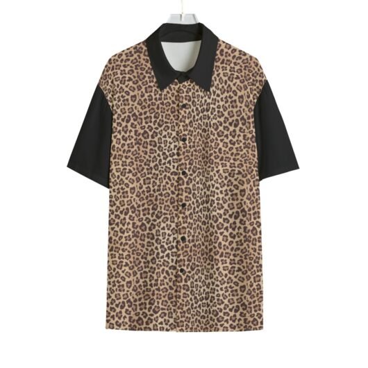 Men's Rayon Shirt With Pocket and Black Sleeves