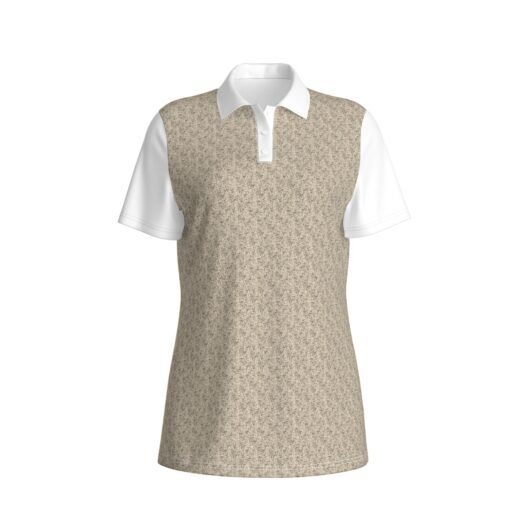 Women's Polo Collar Jersey White Sleeves - Image 2