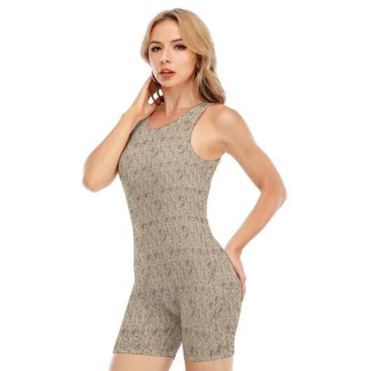 Leopard Print Women's Sleeveless One-piece Swimsuit - Image 3