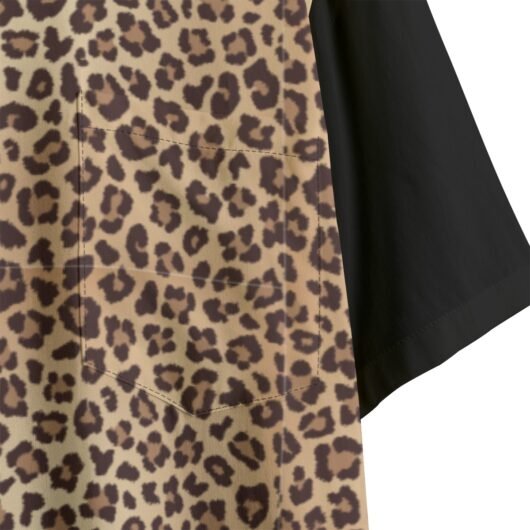 Men's Rayon Shirt With Pocket Black Sleeves - Image 4
