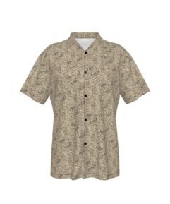 Men's Hawaiian Shirt With Button Closure Leopard