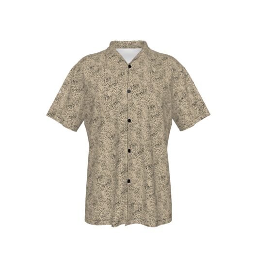 Men's Hawaiian Shirt With Button Closure Leopard