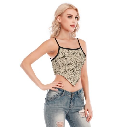 Women's Cami Tube Top With Black Spaghetti Strap - Image 2