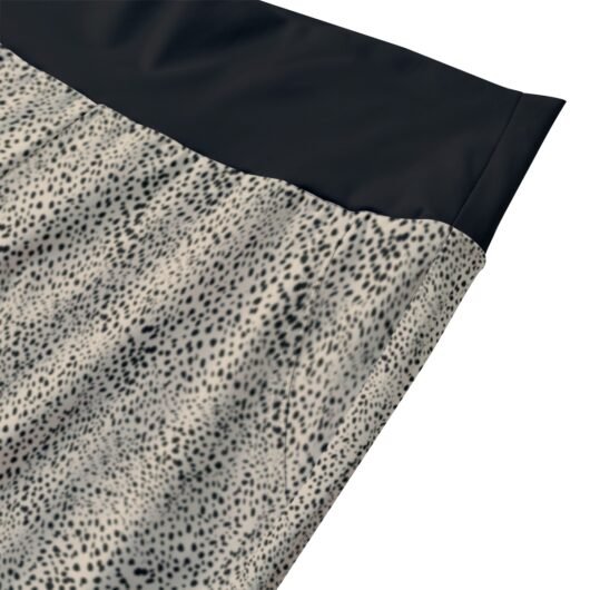 Leopard Print Women's Yoga Pants Black Waist - Image 3