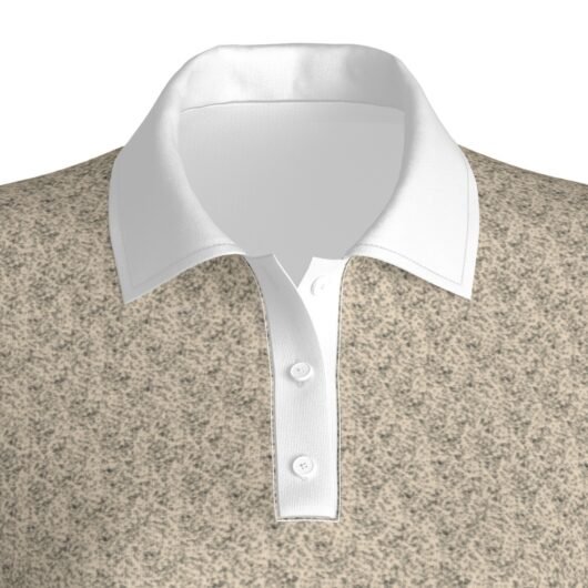 Women's Polo Collar Jersey White Sleeves - Image 8