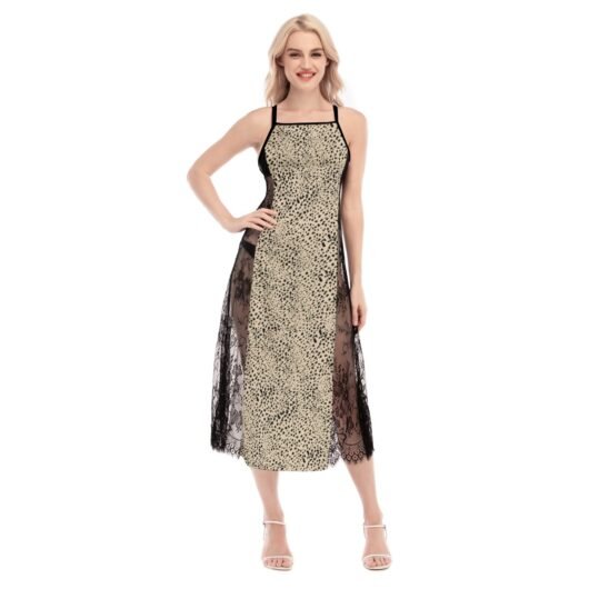 Women's Lace Cami Cross Back Dress