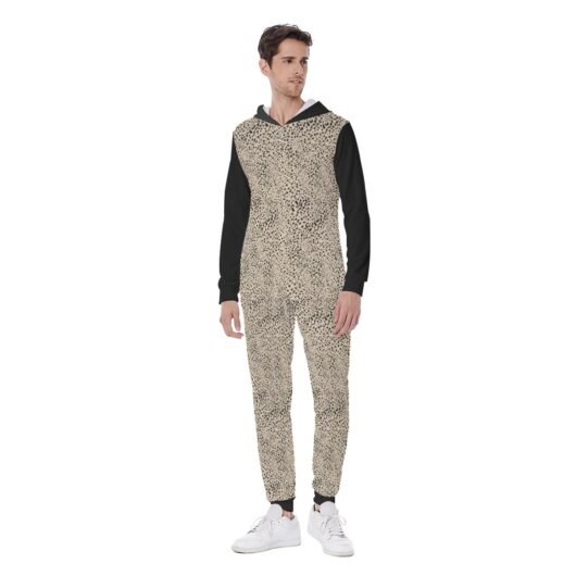 Men's Hooded Jumpsuit With Black Sleeves And Cuffs - Image 2