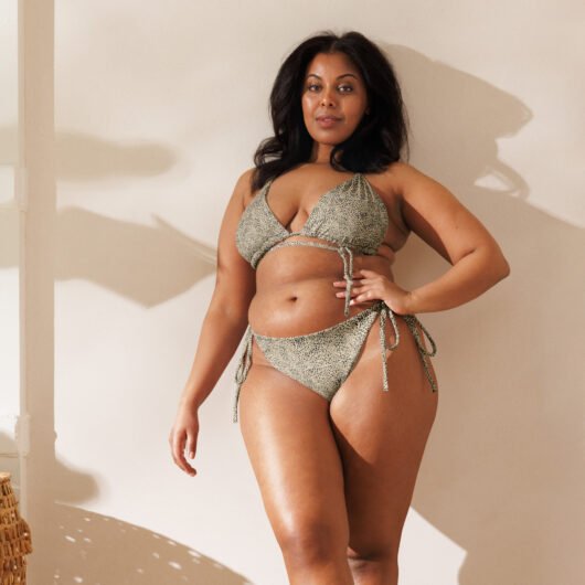 Leopard Print recycled string bikini - Image 8