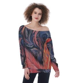 Oversized Women's Off-Shoulder Sweatshirt